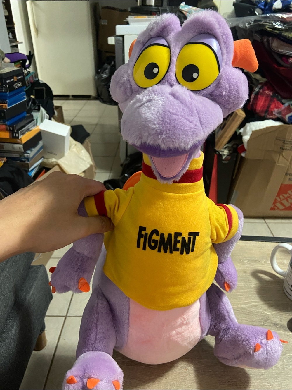 VTG 1982 Disney Walt Disney World Disneyland Large Figment Plush 17”